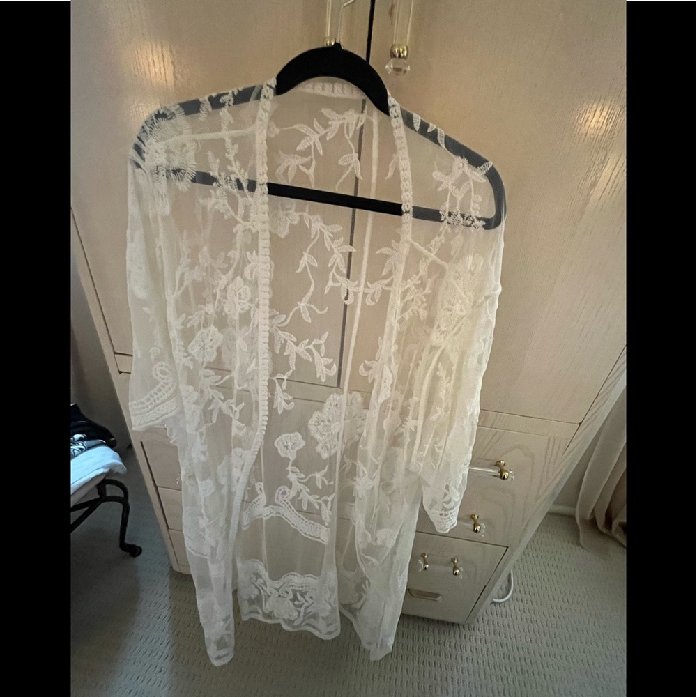 White Lace Duster/Coverup